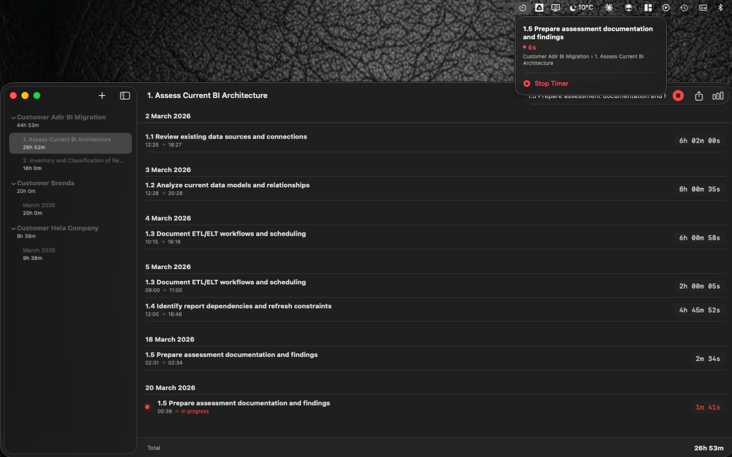 LuLuTrack macOS menu bar